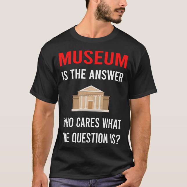 Das Antwortmuseum T-Shirt (Vorderseite)