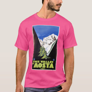 Das Aostatal Italienische Alpen Aushängeschild Kun T-Shirt