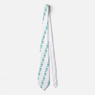 Das aquamarine Band A4 des Eierstockkrebses Krawatte