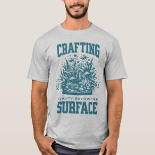 Das Aquascaping von Fischen Behaltend Aquarium für T-Shirt