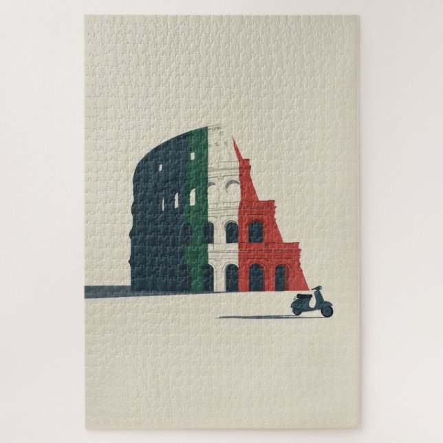 Das Architektur-Kunst-Puzzle "Stück Roms" Puzzle (Vertikal)