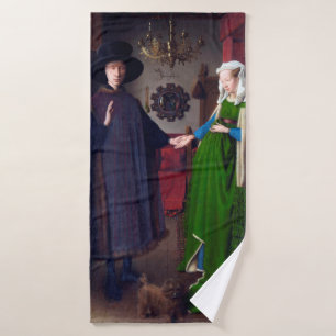 Das Arnolfini-Portrait, Jan van Eyck Badehandtuch