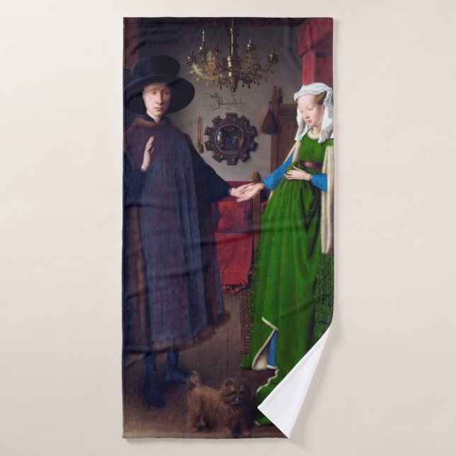 Das Arnolfini-Portrait, Jan van Eyck Badehandtuch (Badehandtuch)