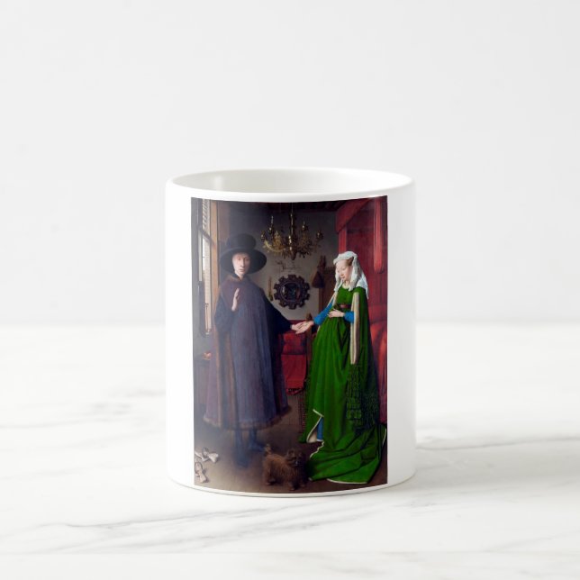Das Arnolfini-Portrait, Jan van Eyck Kaffeetasse (Mittel)