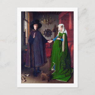 Das Arnolfini-Portrait, Jan van Eyck Postkarte