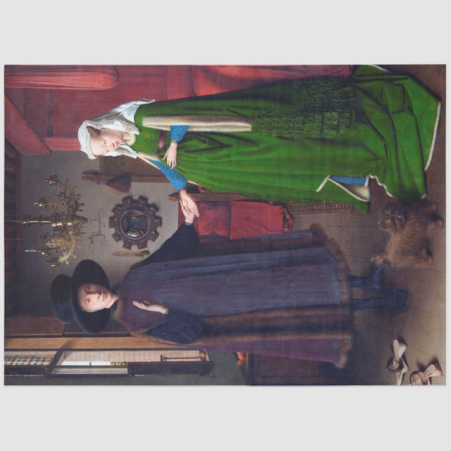 Das Arnolfini-Portrait, Jan van Eyck Seidenpapier (Vorderseite)
