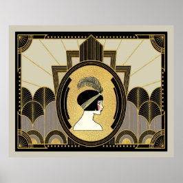 Das Art Deco Age Poster