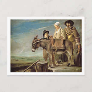 Das Ass (Öl auf Leinwand) Postkarte