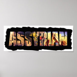 Das assyrische Word-Poster Poster