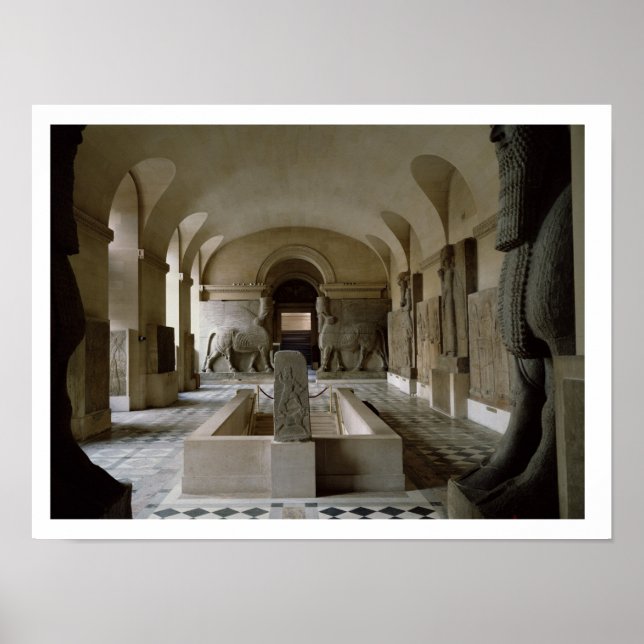 Das assyrische Zimmer im Louvre in Paris (Foto) Poster (Vorne)
