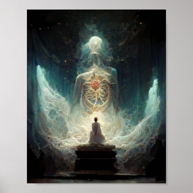 Das atemberaubende Fantasy Sci-Fi Art Poster (Vorne)