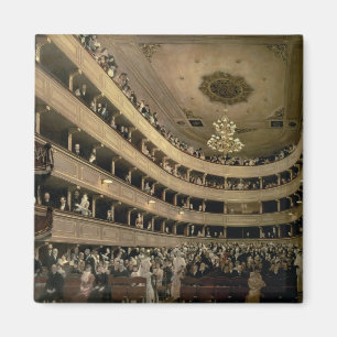 Das Auditorium des alten Schloss-Theaters, 1888 Magnet