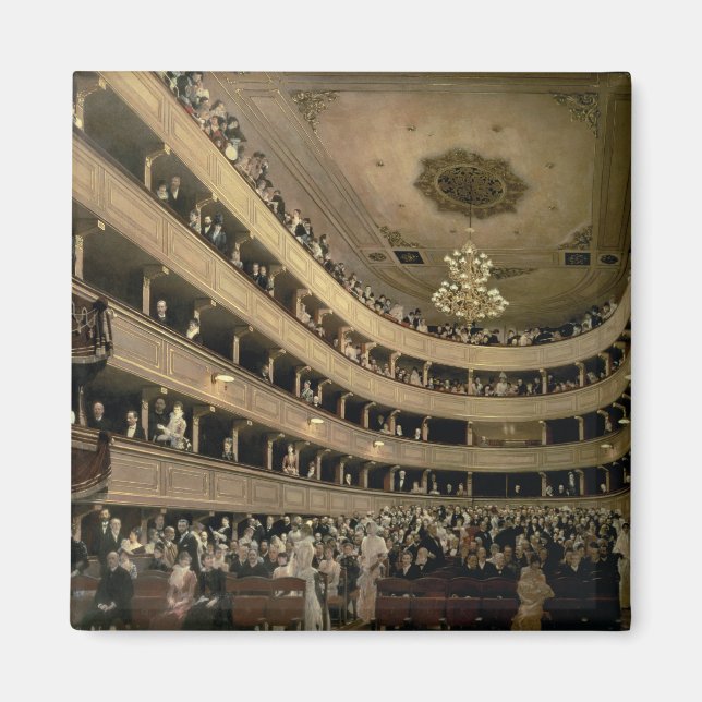 Das Auditorium des alten Schlosstheaters, 1888 Magnet (Vorne)