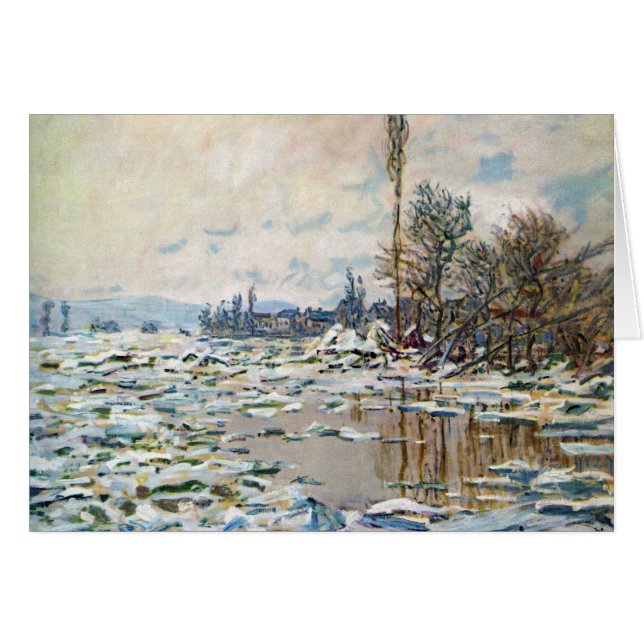 Das Aufbrechen des Eises von Claude Monet (Vorderseite (Horizontal))