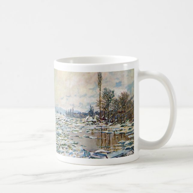 Das Aufbrechen des Eises von Claude Monet Kaffeetasse (Rechts)