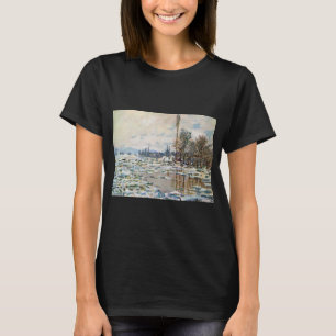Das Aufbrechen des Eises von Claude Monet T-Shirt