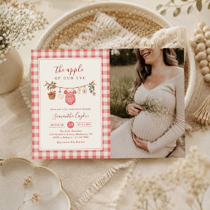 Das Augapfel Wäscheleine Baby Shower Foto Einladung