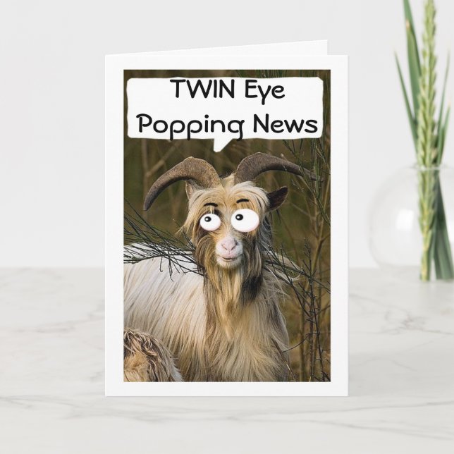 DAS AUGE DER ZIEGE, DIE NACHRICHTEN ZU ZEIGEN, ES  KARTE (Vorderseite)