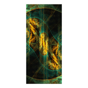 Das Auge des Abstrakten Jungle Art Rack Card Werbekarte