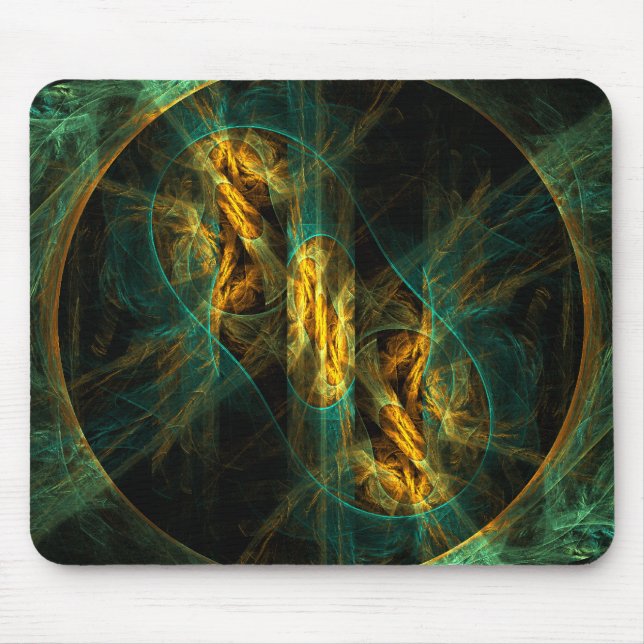 Das Auge des Abstrakten Kunstmousepads Dschungel Mousepad (Vorne)