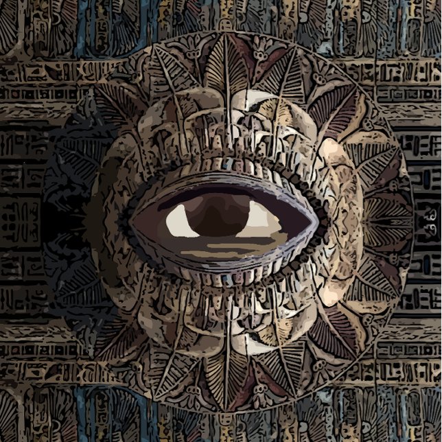 Das Auge des alten Ägyptens Leinwanddruck (Von Creator hochgeladen)