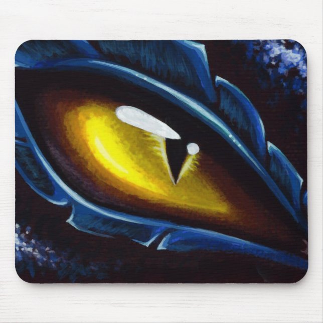 Das Auge des blauen Drachen Mousepad (Vorne)