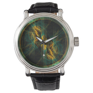 Das Auge des Dschungels Abstrakte Kunst Armbanduhr