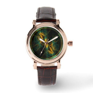 Das Auge des Dschungels Abstrakte Kunst Armbanduhr