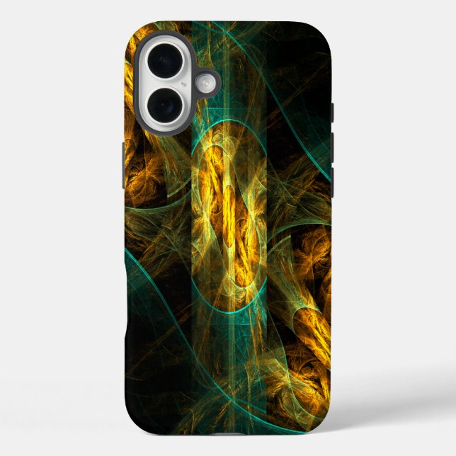 Das Auge des Dschungels Abstrakte Kunst Case-Mate iPhone Hülle (Rückseite)
