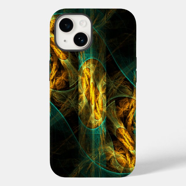 Das Auge des Dschungels Abstrakte Kunst Case-Mate iPhone Hülle (Rückseite)