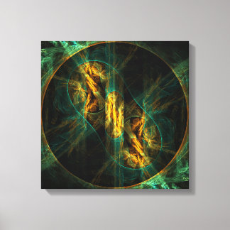 Das Auge des Dschungels Abstrakte Kunst Quad Leinw Leinwanddruck