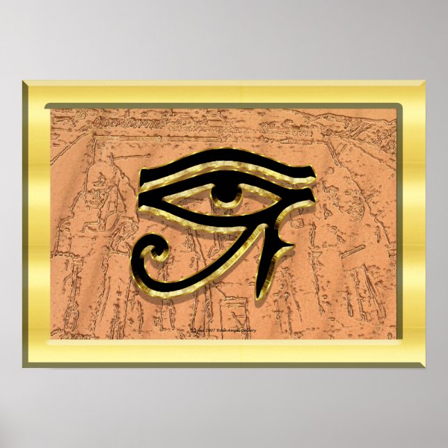 Das Auge des Horus Print Poster (Vorne)