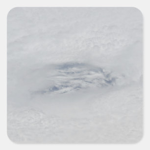 Das Auge des Hurrikans BIll Quadratischer Aufkleber