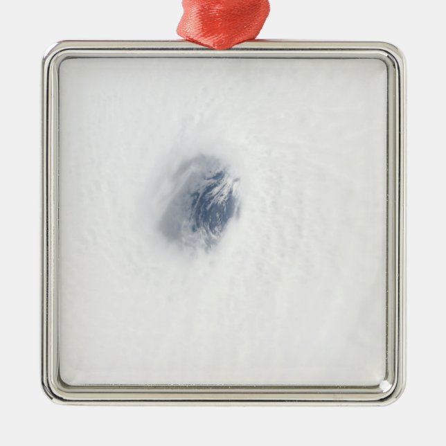 Das Auge des Hurrikans Rita Ornament Aus Metall (Vorne)