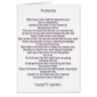 Das Auge des Künstlers