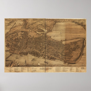 Das Auge des Vogels von Portland, Maine Plakat