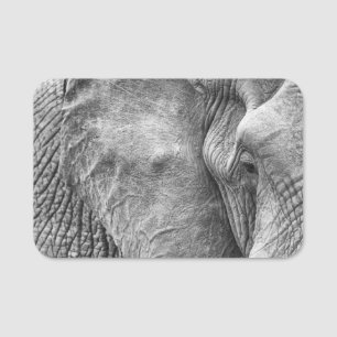 Das Auge eines Elefanten Namensschild