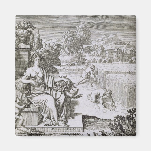 Das Auge Gottes beobachtet die Ernte, Abbildung Magnet (Vorne)