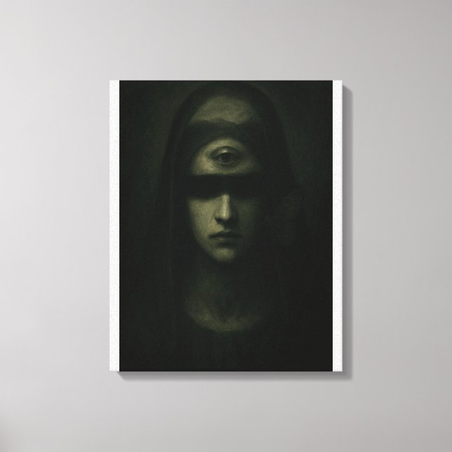 Das Auge im Schatten Leinwanddruck (Vorderseite)