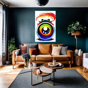 Das Auge sieht dich   Art der AI Poster