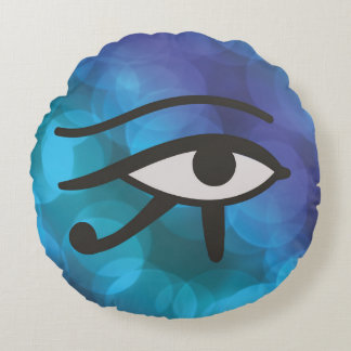 Das Auge von Huros Rundes Kissen