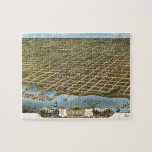 Das Augen-Ansicht-Stadt des Vogels von Erie Puzzle