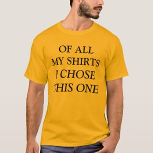 das ausgesuchtes T-Shirt