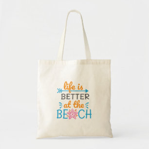Das ausgezeichnete Leben am Strand ist besser Tragetasche