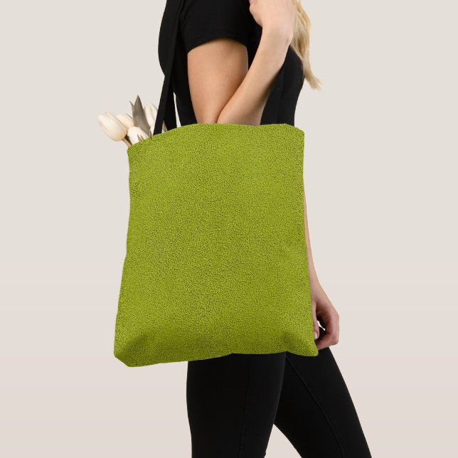Das Aussehen von Snugly Chartreuse Green Suede (Von Nahem)