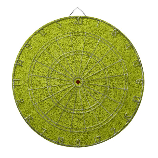 Das Aussehen von Snugly Chartreuse Green Suede Dartscheibe (vorne)