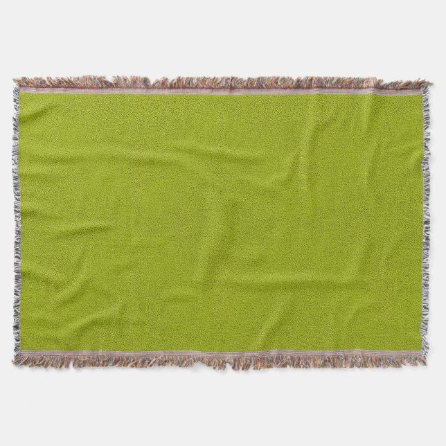 Das Aussehen von Snugly Chartreuse Green Suede Decke (Vorderseite)