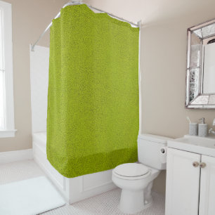 Das Aussehen von Snugly Chartreuse Green Suede Duschvorhang
