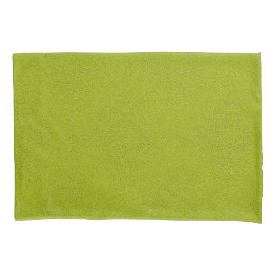 Das Aussehen von Snugly Chartreuse Green Suede Kissenbezug