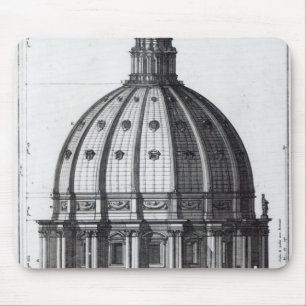 Das Äußere der Haube von St Peter, Rom Mousepad